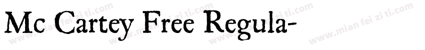 Mc Cartey Free Regula字体转换
